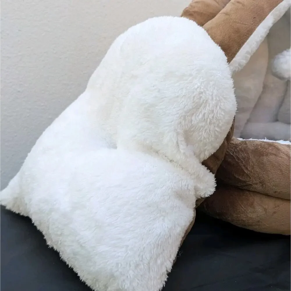 Quality Dog Bed Removable Washable Plush Thick Comfy Warm 15x14x12